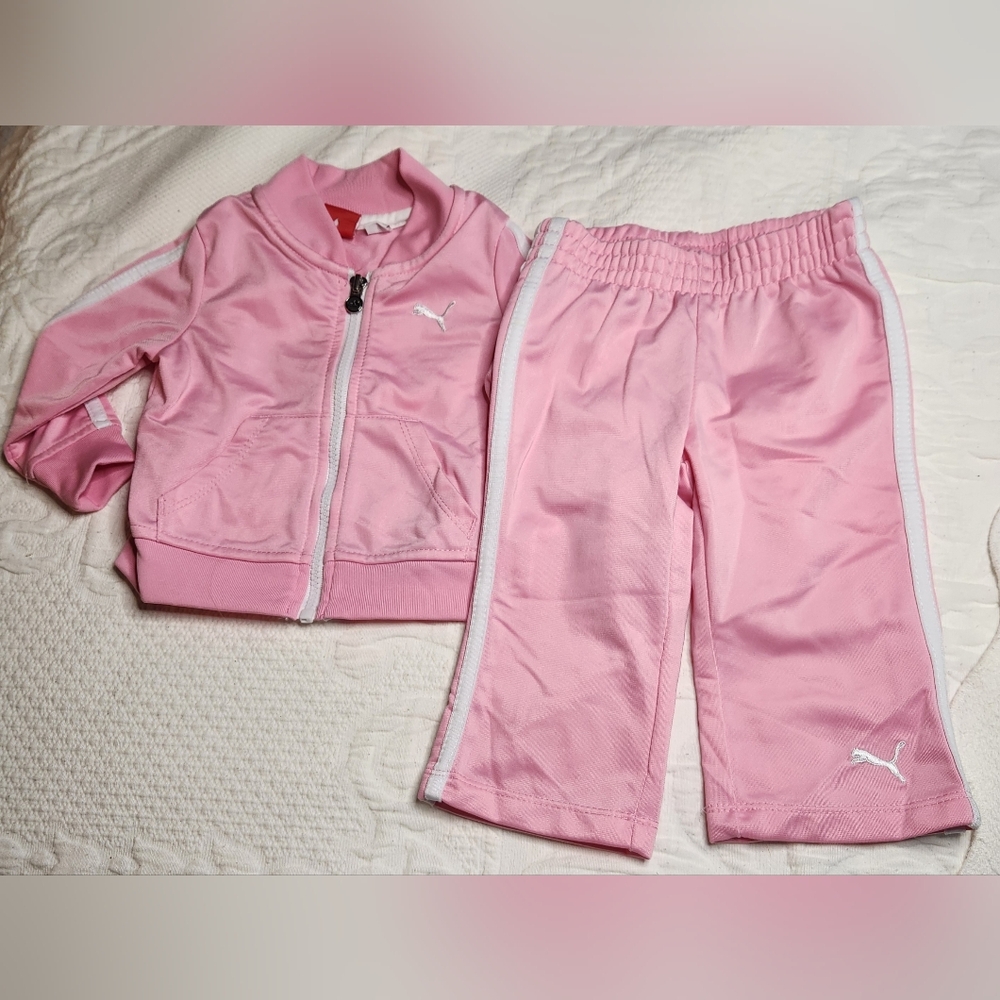 Puma Toddler Pink tracksuit size 12 months